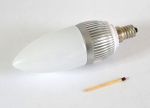 Obrázek k výrobku 1950 - LED žárovka 3 W - úzký závit E14, teplé světlo, čirý kryt